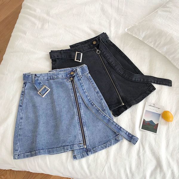 summer lycra short skirts korean mini denim skirt women's jean plus size 5xl women clothing belt 210429, Black
summer lycra short skirts korean mini denim skirt women's jean plus size 5xl women clothing belt 210429, Black