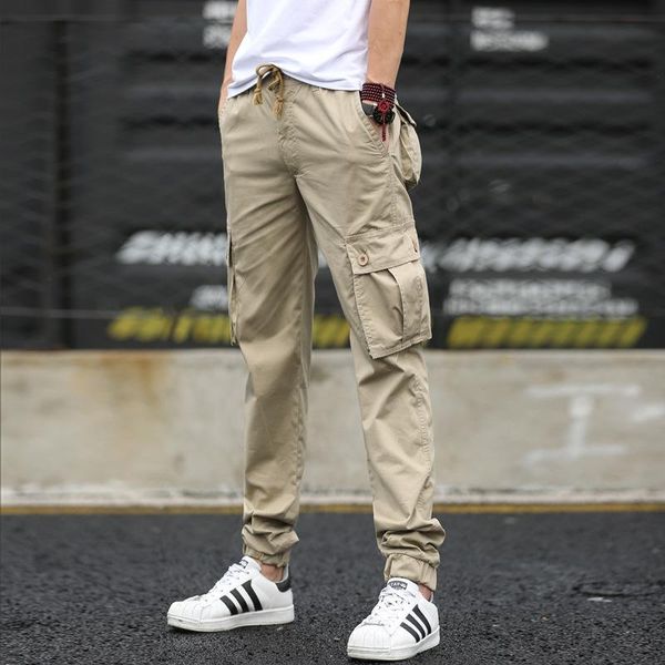 cargo pants spring safari style pockets full length straight casual solid color trousers loose fashion men's, Black
cargo pants spring safari style pockets full length straight casual solid color trousers loose fashion men's, Black
