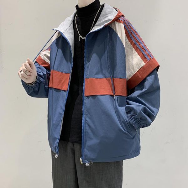 spring/autumn double-sided jacket men's tide brand hooded casual trend color matching hoodie xxl jackets, Black;brown
spring/autumn double-sided jacket men's tide brand hooded casual trend color matching hoodie xxl jackets, Black;brown