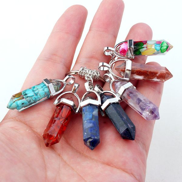 fashion resin chakras hexagonal prism key holder chain rings keychain accessories for women men, Slivery;golden
fashion resin chakras hexagonal prism key holder chain rings keychain accessories for women men, Slivery;golden