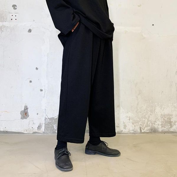 men's pants men hip hop gothic elastic waist loose casual wide leg male japan streetwear harem trousers joggers sweatpants, Black
men's pants men hip hop gothic elastic waist loose casual wide leg male japan streetwear harem trousers joggers sweatpants, Black