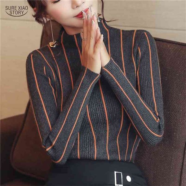 autumn winter casual sweaters fashion women striped sweater pullover turtleneck chic long sleeve lady clothing 1326 210421, White;black
autumn winter casual sweaters fashion women striped sweater pullover turtleneck chic long sleeve lady clothing 1326 210421, White;black
