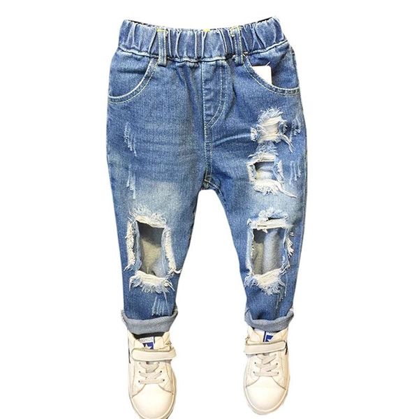 spring autumn boys girls hole jeans pants 1-6yrs kids trousers fashion designer brand children denim casual ripped, Blue
spring autumn boys girls hole jeans pants 1-6yrs kids trousers fashion designer brand children denim casual ripped, Blue