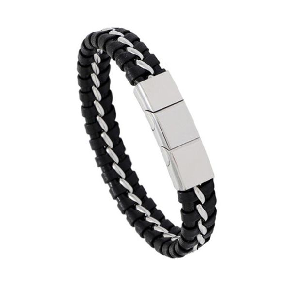 charm bracelets fashion chain draided cow stainless steel three-section magnet duckle simple leather bracelet, Golden;silver
charm bracelets fashion chain draided cow stainless steel three-section magnet duckle simple leather bracelet, Golden;silver