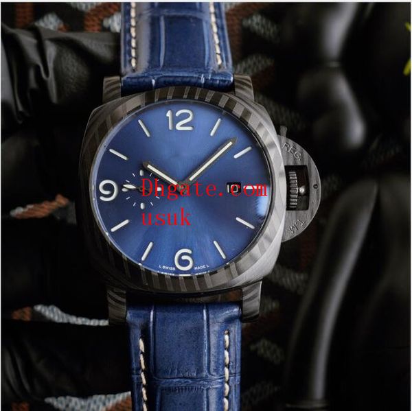 factory luxury watches 2021 classic series lumin0r automatic titanium 44mm watch p am01351 leather strap fashion men's wristwatches, Slivery;brown
factory luxury watches 2021 classic series lumin0r automatic titanium 44mm watch p am01351 leather strap fashion men's wristwatches, Slivery;brown