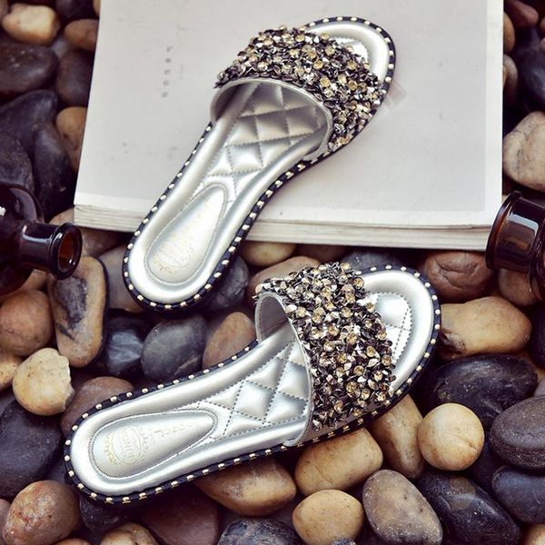 slippers 2021 summer women flats fashion crystal beach outdoor non-slip flat slides casual luxury women's shoes, Black
slippers 2021 summer women flats fashion crystal beach outdoor non-slip flat slides casual luxury women's shoes, Black