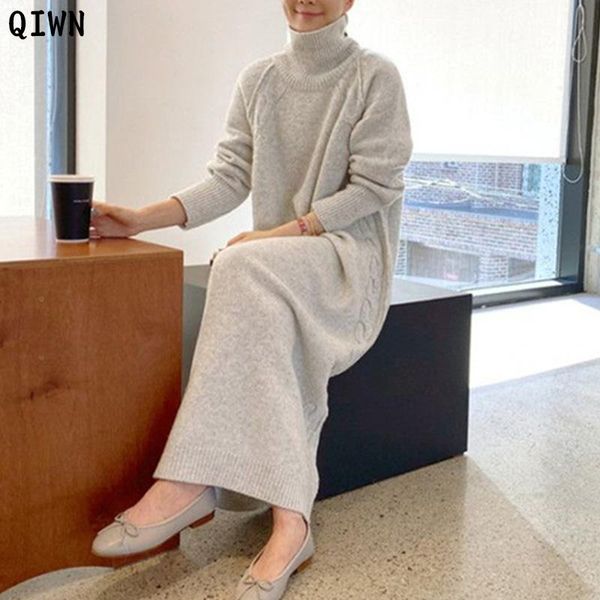 casual dresses one-piece turtleneck straight knitting dress fashion autumn winter oversize sweater women vintage korean midi lady, Black;gray
casual dresses one-piece turtleneck straight knitting dress fashion autumn winter oversize sweater women vintage korean midi lady, Black;gray
