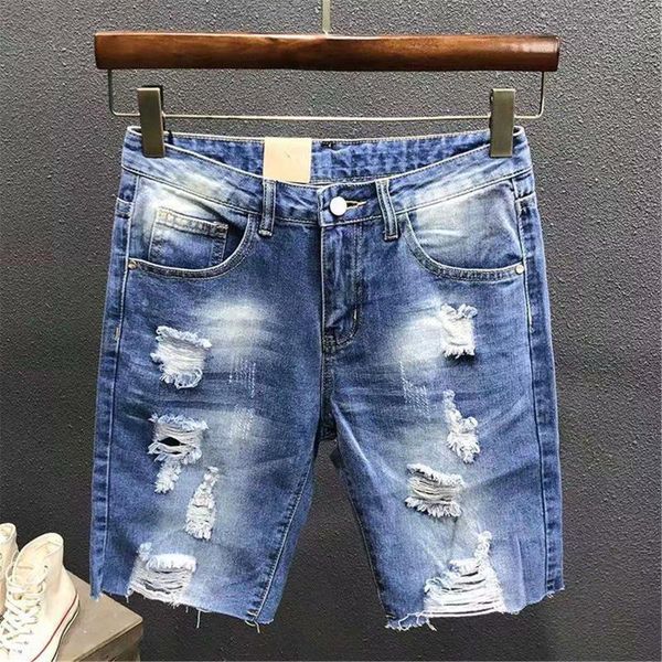men's shorts ripprd denim pantalons décontractes summer style fashion fittings comfortable, White;black
men's shorts ripprd denim pantalons décontractes summer style fashion fittings comfortable, White;black
