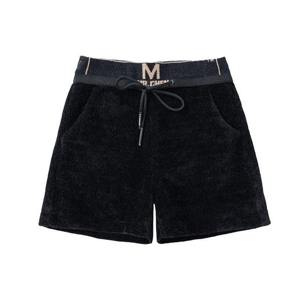 women's shorts black autumn and winter 2021 korean style, White;black 
women's shorts black autumn and winter 2021 korean style, White;black