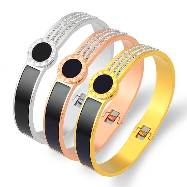 bangles bracelets japanese and korean star gold titanium steel lovers bracelet roman numeral stainless jewelry girls, Black
bangles bracelets japanese and korean star gold titanium steel lovers bracelet roman numeral stainless jewelry girls, Black