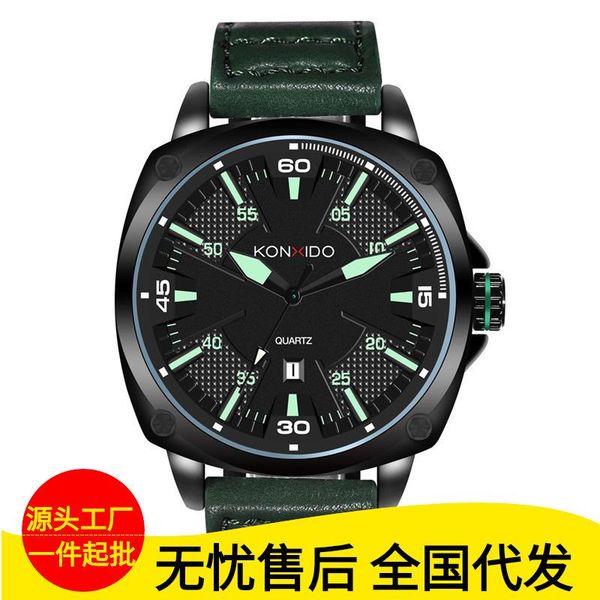 wristwatches konxido/gallery of 6216 quartz watch waterproof leather belt male table calendar movement big dial men's, Slivery;brown
wristwatches konxido/gallery of 6216 quartz watch waterproof leather belt male table calendar movement big dial men's, Slivery;brown