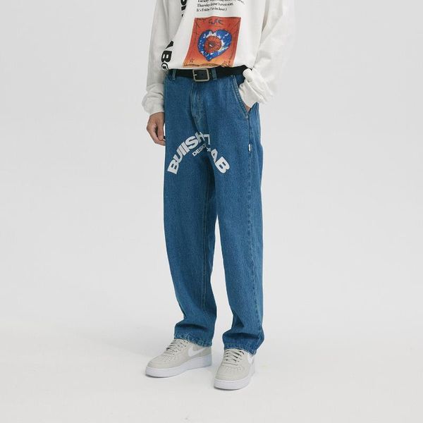 men's jeans men denim pants hip hop streetwear letter print trousers cotton fashion, Blue
men's jeans men denim pants hip hop streetwear letter print trousers cotton fashion, Blue