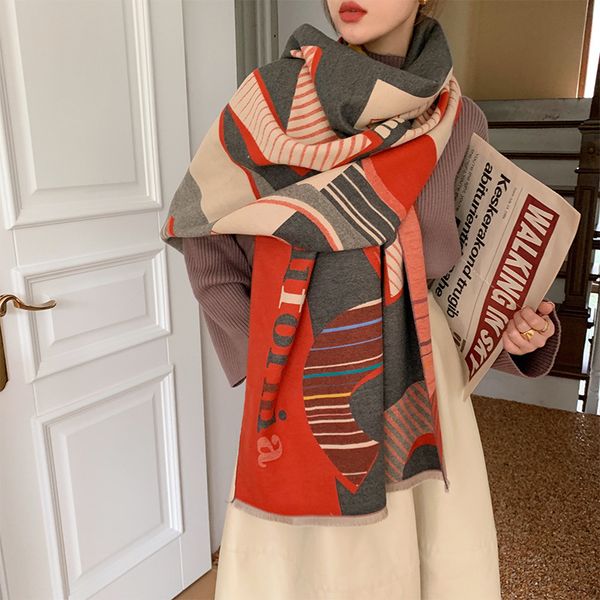 scarf female 2021 new 3d letter printed scarf imitation cashmere street air conditioning shawl, Blue;gray
scarf female 2021 new 3d letter printed scarf imitation cashmere street air conditioning shawl, Blue;gray