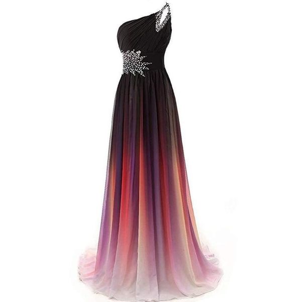 women's wedding party dress plus size beading chiffon lace up long formal prom vestidos de fiesta noche largos elegante dresses, White;black
women's wedding party dress plus size beading chiffon lace up long formal prom vestidos de fiesta noche largos elegante dresses, White;black