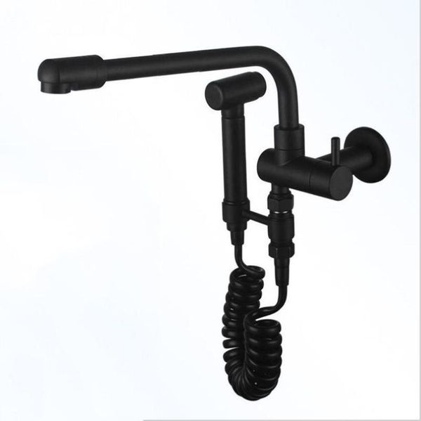 g1/2 brass black single cold 360° rotation mop pool faucet, with bracket multifunctional wall-mounted tap spray gun set bathroom sink faucet
g1/2 brass black single cold 360° rotation mop pool faucet, with bracket multifunctional wall-mounted tap spray gun set bathroom sink faucet