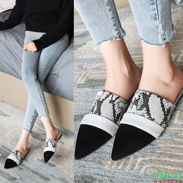 women slippers mixed colors female mules fashion low heels shoes pointed toe ladies elegant slipper woman patchwork sandals, Black
women slippers mixed colors female mules fashion low heels shoes pointed toe ladies elegant slipper woman patchwork sandals, Black