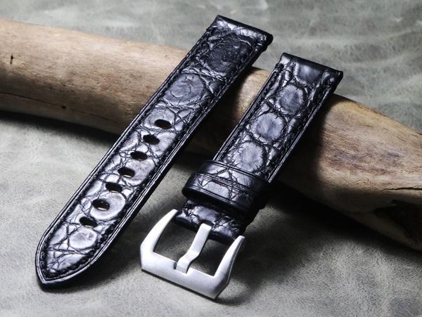 watch bands handmade high-end band alligator leather strap 22mm calfskin soft genuine bracelet wristband accessories, Black;brown
watch bands handmade high-end band alligator leather strap 22mm calfskin soft genuine bracelet wristband accessories, Black;brown