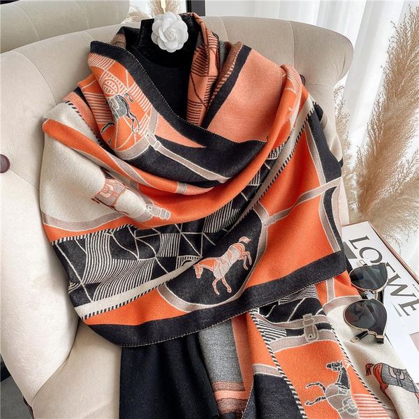 scarves luxury women cashmere scarf 2021 winter warm pashmina large shawls lady horse printed wraps thick blanket bufanda stoles, Blue;gray
scarves luxury women cashmere scarf 2021 winter warm pashmina large shawls lady horse printed wraps thick blanket bufanda stoles, Blue;gray
