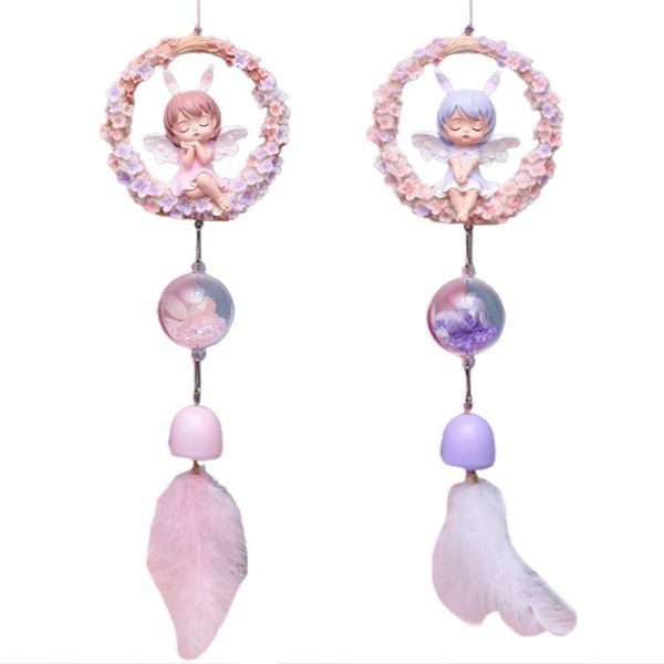 decorative objects & figurines e8ff japanese style creative resin wreath wind chimes sweet cartoon angel feather hanging pendant dream catch
decorative objects & figurines e8ff japanese style creative resin wreath wind chimes sweet cartoon angel feather hanging pendant dream catch