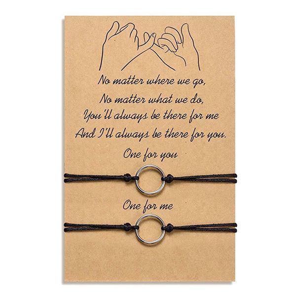 braided 2pcs/set charm bracelet for friendship couples circle pendant bangles women man lucky wish jewelry, Golden;silver
braided 2pcs/set charm bracelet for friendship couples circle pendant bangles women man lucky wish jewelry, Golden;silver