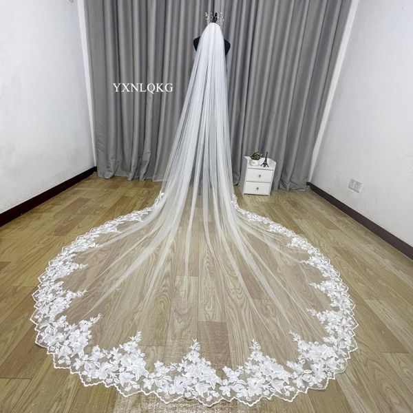 bridal veils custom made luxury 3m wedding with lace applique edge long cathedral one layer tulle veil accessories, Black
bridal veils custom made luxury 3m wedding with lace applique edge long cathedral one layer tulle veil accessories, Black