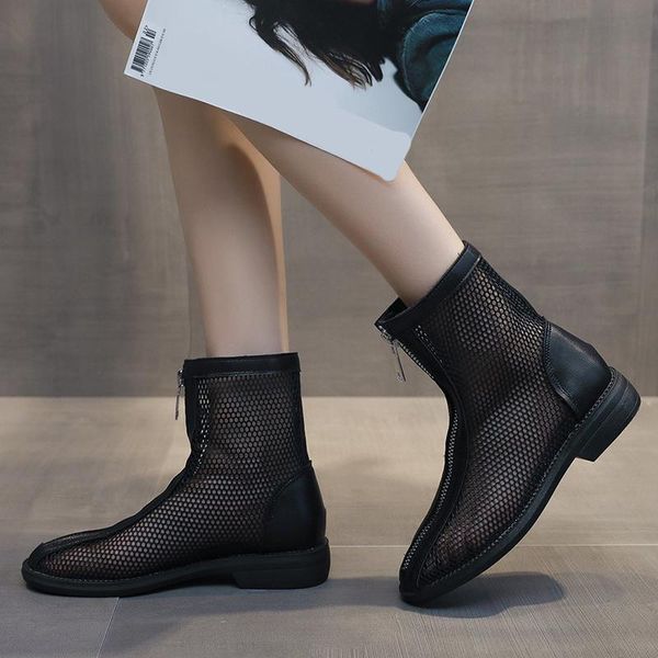 boots rimocy breathable mesh square heel women summer fashion front zipper sandals woman black ankle female
boots rimocy breathable mesh square heel women summer fashion front zipper sandals woman black ankle female