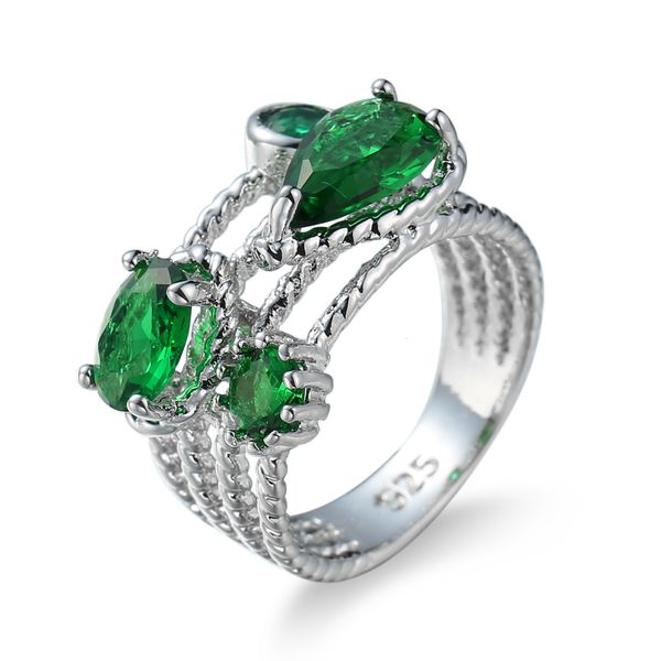 ring fashion green zircon jewelry men's and women's wedding first, Slivery;golden
ring fashion green zircon jewelry men's and women's wedding first, Slivery;golden