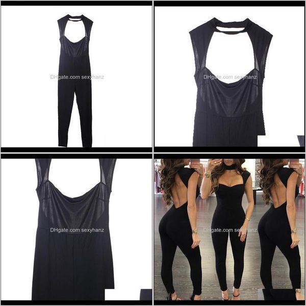 jumpsuits rompers womens clothing apparel drop delivery 2021 casual women sleeveless backless skinny jumpsuit bodycon party club romper, Black;white
jumpsuits rompers womens clothing apparel drop delivery 2021 casual women sleeveless backless skinny jumpsuit bodycon party club romper, Black;white