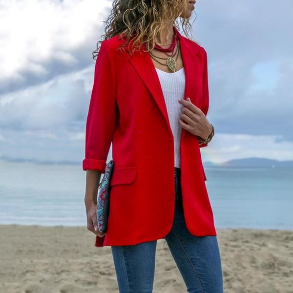 women's suits & blazers fashion women solid color lapel long sleeve casual slim blazer coat suit jacket veste femme, White;black
women's suits & blazers fashion women solid color lapel long sleeve casual slim blazer coat suit jacket veste femme, White;black