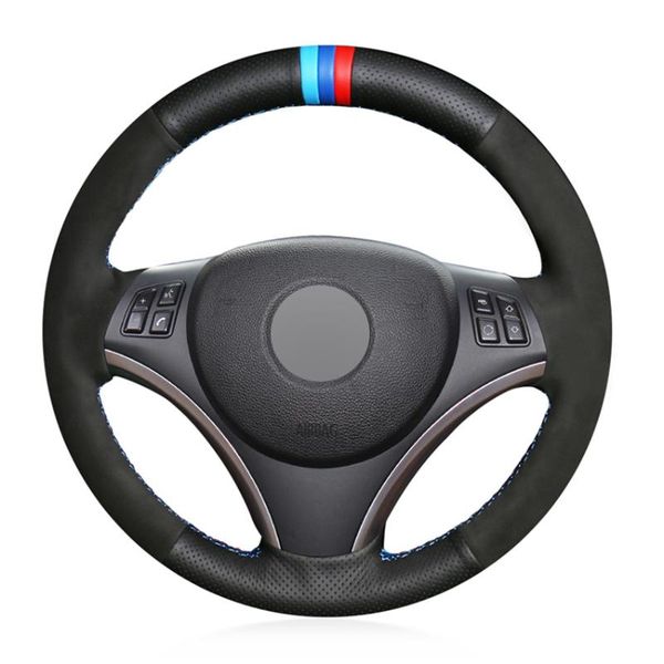 steering wheel covers black suede artificial leather no-slip car cover for e90(sedan) e91(touring) e92 e93 x1 e84 e87 e81 e82 e88
steering wheel covers black suede artificial leather no-slip car cover for e90(sedan) e91(touring) e92 e93 x1 e84 e87 e81 e82 e88