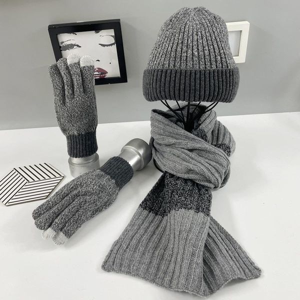 hats, scarves & gloves sets winter warm three-piece hats scarf for men thicken soft simple hit color wool knitted set, Blue;gray
hats, scarves & gloves sets winter warm three-piece hats scarf for men thicken soft simple hit color wool knitted set, Blue;gray