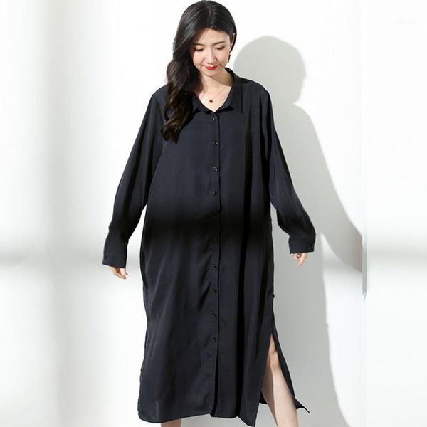 fashion tide autumn loose turn-down collar vintage shirt type dress long section personality single-breasted bd151 casual dresses, Black;gray
fashion tide autumn loose turn-down collar vintage shirt type dress long section personality single-breasted bd151 casual dresses, Black;gray