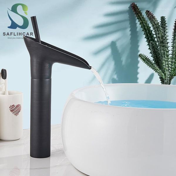 black bronze bathroom basin faucet contemporary waterfall single handle and cold water mixer taps deck installation1
black bronze bathroom basin faucet contemporary waterfall single handle and cold water mixer taps deck installation1