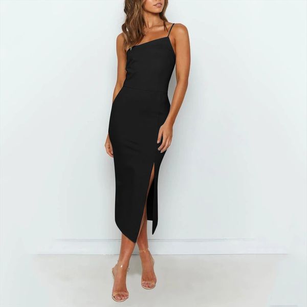 summer solid color clothing womens dresses femme robe split hip tight fitting slim women vestido de mujer, Black;gray
summer solid color clothing womens dresses femme robe split hip tight fitting slim women vestido de mujer, Black;gray