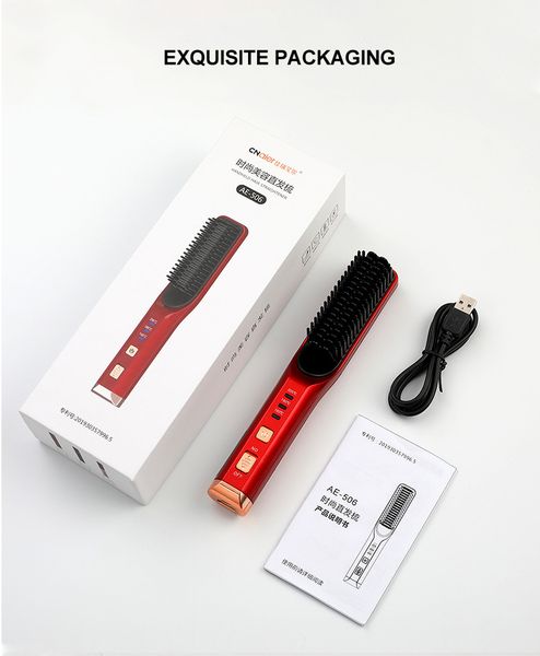 heating straight hair brush fast styling portable wireless hair flat irons straightening comb usb recharge big battery 4000 ma p
heating straight hair brush fast styling portable wireless hair flat irons straightening comb usb recharge big battery 4000 ma p