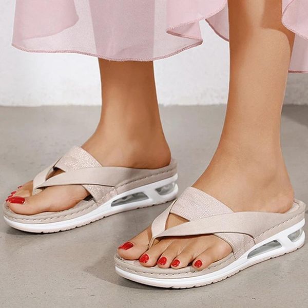women slippers summer outdoor slip-on solid color sewing lady sandals fashion casual soft comfy female wedge shoes, Black
women slippers summer outdoor slip-on solid color sewing lady sandals fashion casual soft comfy female wedge shoes, Black