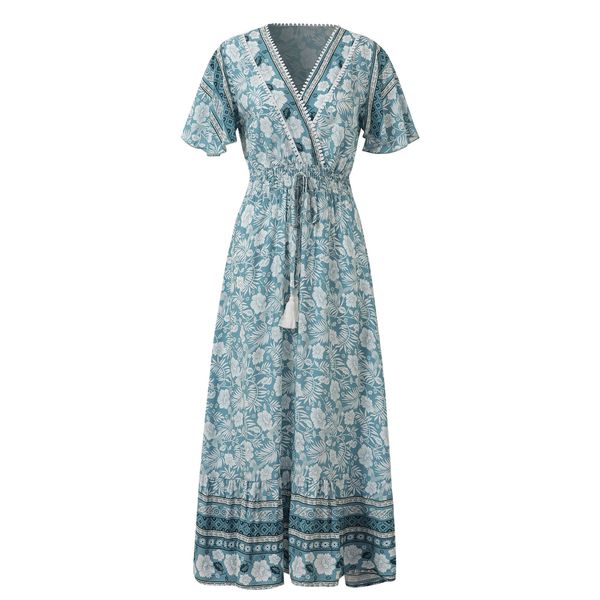 casual dresses summer v-neck lace strap bohemian style cotton long dress gentle retro elegant slim classic skirt, Black;gray
casual dresses summer v-neck lace strap bohemian style cotton long dress gentle retro elegant slim classic skirt, Black;gray