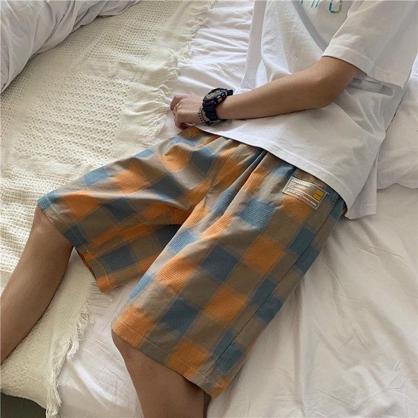 men's shorts summer thin black and white plaid korean style pants fashion loose all-match sports beach casual, White;black
men's shorts summer thin black and white plaid korean style pants fashion loose all-match sports beach casual, White;black