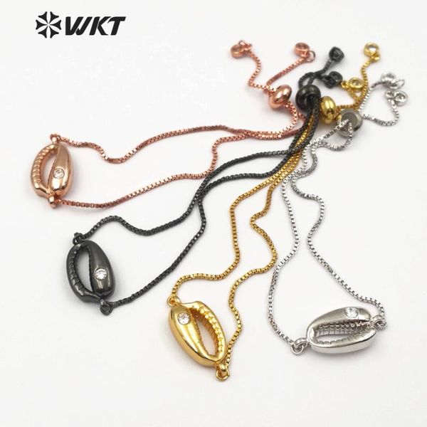 charm bracelets wt-mb108 wkt gold/rose gold/gunblack/silver color women jewelry tiny box chain cowrie shell shape bracelet in adjustable, Golden;silver
charm bracelets wt-mb108 wkt gold/rose gold/gunblack/silver color women jewelry tiny box chain cowrie shell shape bracelet in adjustable, Golden;silver