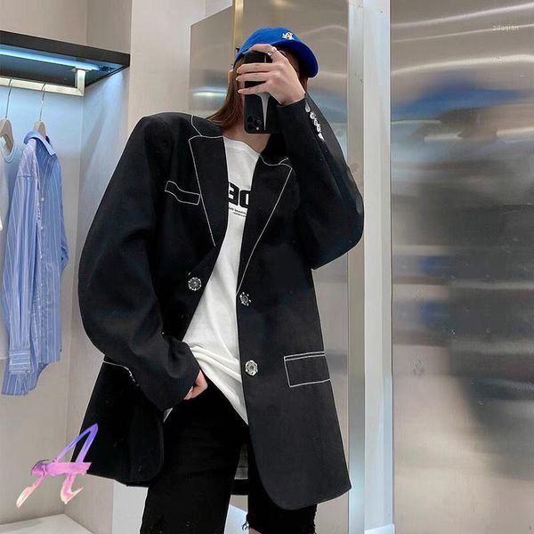 men's suits & blazers adererror jacket personalized line simple version suit oversize women's street fashion, White;black
men's suits & blazers adererror jacket personalized line simple version suit oversize women's street fashion, White;black