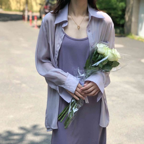 women's blouses & shirts design thin sunscreen shirt 2021 summer pure color lapel single breasted blousers fashion loose casual to, White
women's blouses & shirts design thin sunscreen shirt 2021 summer pure color lapel single breasted blousers fashion loose casual to, White
