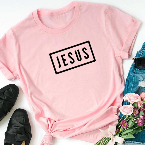 women's t-shirt jesus letters printed women pray clothes christian graphic tee summer fashion female t shirts causal loose tshirt drop, White
women's t-shirt jesus letters printed women pray clothes christian graphic tee summer fashion female t shirts causal loose tshirt drop, White