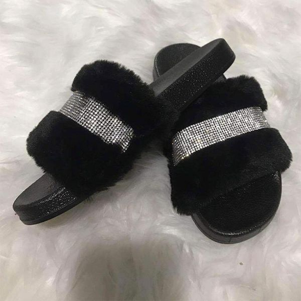 fluffy ladies slippers crystal furry slides women designer with fur summer women's shoes solid luxury female flip-flops, Black
fluffy ladies slippers crystal furry slides women designer with fur summer women's shoes solid luxury female flip-flops, Black