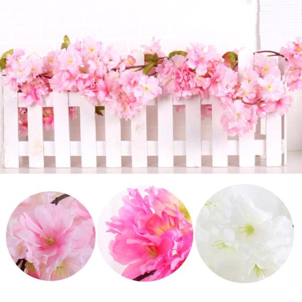 artificial flower rattan sakura leaf flowers hanging fake party wedding decoration garden home decor decorative & wreaths
artificial flower rattan sakura leaf flowers hanging fake party wedding decoration garden home decor decorative & wreaths