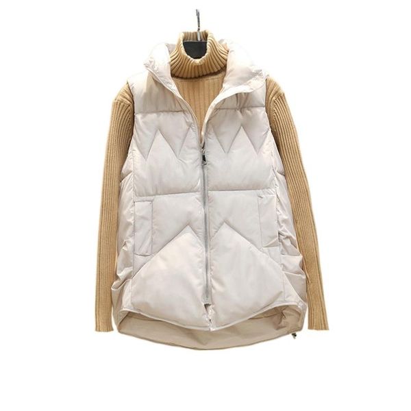 women's vests autumn winter short cotton padded waistcoat coat women 2021 slim fashion stand collar thicken warm female vest outwear, Black;white
women's vests autumn winter short cotton padded waistcoat coat women 2021 slim fashion stand collar thicken warm female vest outwear, Black;white