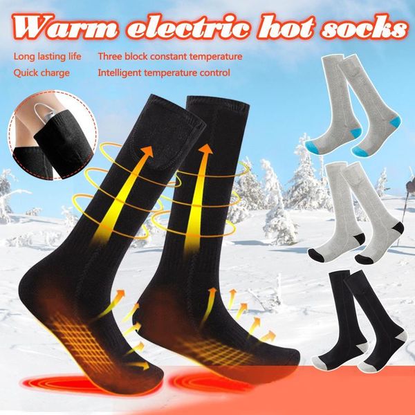 sports socks electric heated boot feet warmer usb rechargable battery heating winter outdoor camping washable, Black
sports socks electric heated boot feet warmer usb rechargable battery heating winter outdoor camping washable, Black