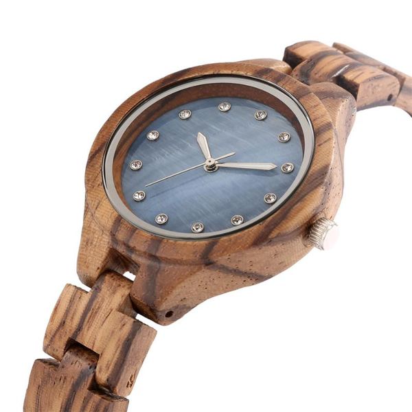 wristwatches female wooden bangle wristwatch luxury rhinestones display pink/blue round dial zebrawood ladies quartz wood timepiece gifts, Slivery;brown
wristwatches female wooden bangle wristwatch luxury rhinestones display pink/blue round dial zebrawood ladies quartz wood timepiece gifts, Slivery;brown