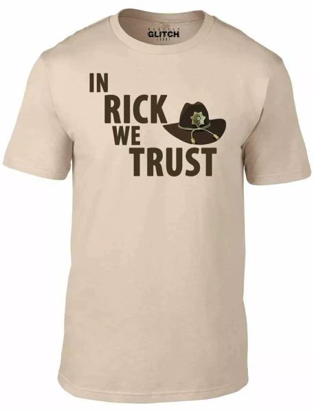 in rick we trust men's t-shirt - funny t shirt walking horror zombie dead wolves, White;black
in rick we trust men's t-shirt - funny t shirt walking horror zombie dead wolves, White;black
