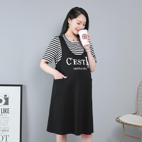 fake two-piece dress plus size maternity pregnant mother out clothing 3xl-6xl girls' oversized clothes summer dresses, White
fake two-piece dress plus size maternity pregnant mother out clothing 3xl-6xl girls' oversized clothes summer dresses, White