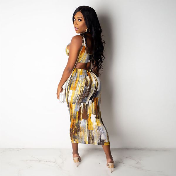 women's two piece pants colorful print 2 outfit summer clothes for women square collar backless crop bandage mid-calf skirt matching se, White
women's two piece pants colorful print 2 outfit summer clothes for women square collar backless crop bandage mid-calf skirt matching se, White